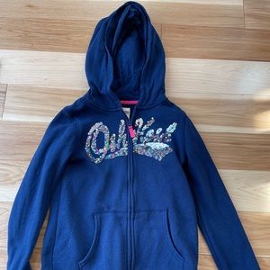 Blue Oshkosh Zip Up Hoodie 10/12